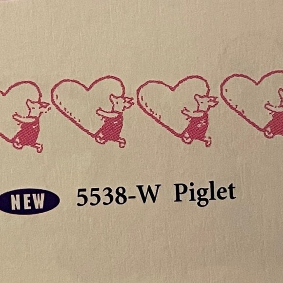 1996 Classic Winnie the Pooh Roll Around Self  Inking Roller Stamp Piglet New - Picture 3 of 12